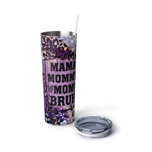 Mama Mommy Mom Bruh Purple 20oz Tumbler - Picture 5 of 8